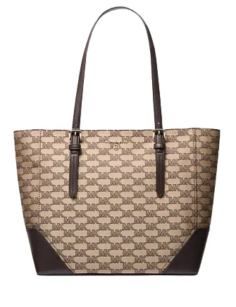 Michael Michael Kors Aria Large Signature Logo Jacquard Tote Bag Michael Kors Bags