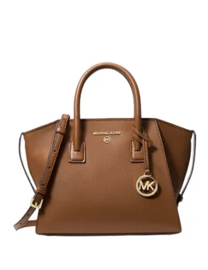 Michael Michael Kors Avril Small Leather Top-Zip Satchel Michael Kors Bags