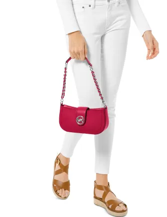 Michael Michael Kors Carmen Leather Shoulder Bag Michael Kors Bags
