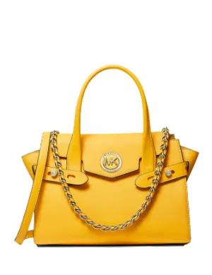 Michael Michael Kors Carmen Small Flap Belted Leather Satchel Michael Kors Bags