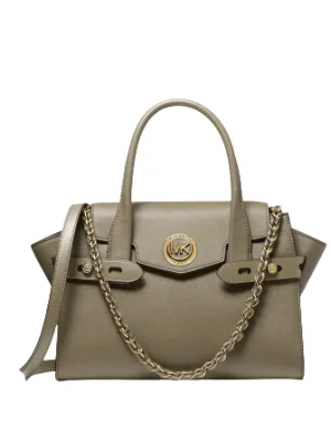 Michael Michael Kors Carmen Small Flap Belted Leather Satchel Michael Kors Bags