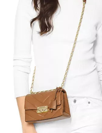 Michael Michael Kors Cece Chevron Quilted Leather Mini Chain Crossbody Michael Kors Bags