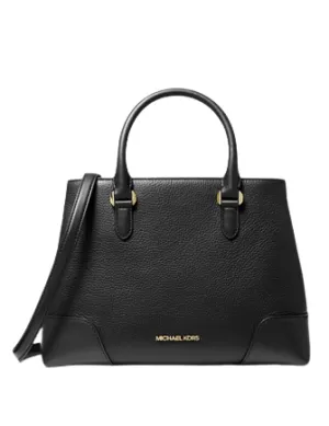 Michael Michael Kors Crosby Medium Pebbled Leather Satchel Michael Kors Bags