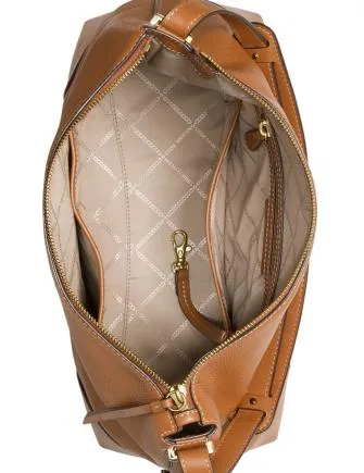 Michael Michael Kors Crosby Pebble Leather Shoulder Bag Michael Kors Bags