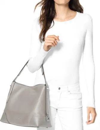 Michael Michael Kors Crosby Pebble Leather Shoulder Bag Michael Kors Bags