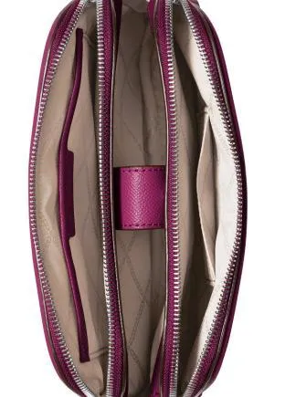 Michael Michael Kors Crossgrain Leather Double Zip Crossbody Michael Kors Bags
