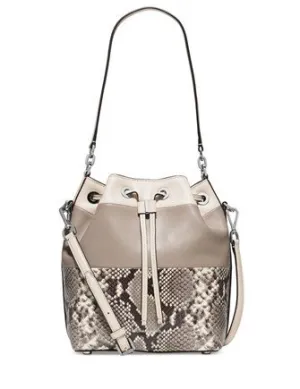 Michael Michael Kors Dottie Large Colorblock Python Bucket Bag Michael Kors Bags