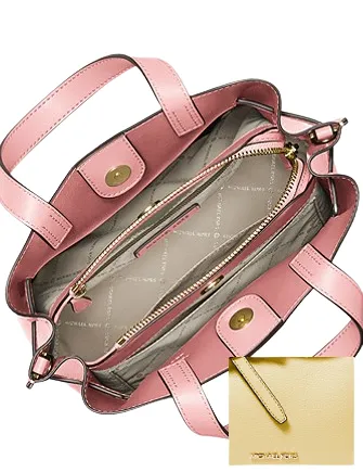 Michael Michael Kors Emilia Small Pebbled Leather Satchel Michael Kors Bags