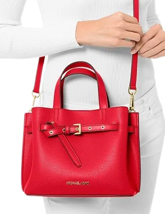 Michael Michael Kors Emilia Small Pebbled Leather Satchel Michael Kors Bags