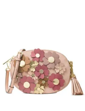 Michael Michael Kors Flora Applique Ginny Medium Messenger Michael Kors Bags
