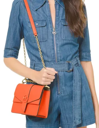 Michael Michael Kors Greenwich Leather Convertible Crossbody Michael Kors Bags