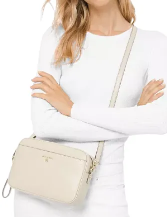 Michael Michael Kors Jet Set Charm East West Leather Camera Crossbody Michael Kors Bags