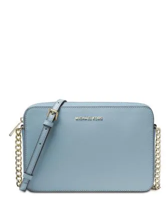 Michael Michael Kors Jet Set East West Crossgrain Leather Crossbody Michael Kors Bags