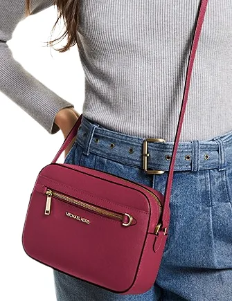 Michael Michael Kors Jet Set Large Saffiano Leather Crossbody Bag Michael Kors Bags