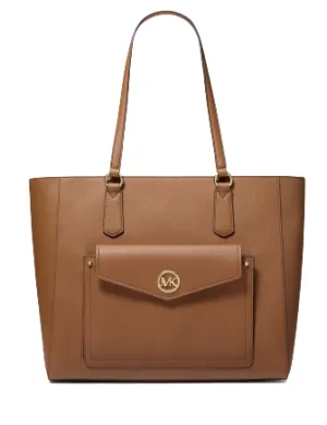 Michael Michael Kors Joey Large Leather Pocket Tote Michael Kors Bags