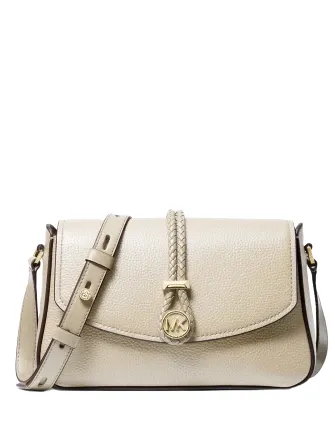 Michael Michael Kors Lea Medium Leather Flap Messenger Bag Michael Kors Bags