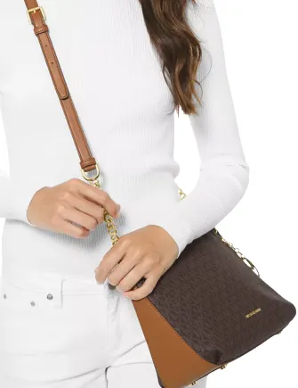 Michael Michael Kors Lillie Large Signature Messenger Bag Michael Kors Bags
