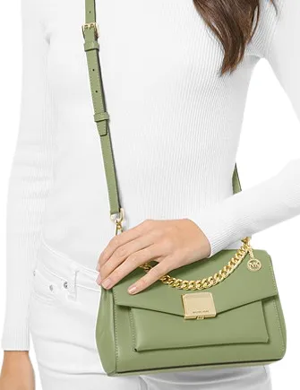 Michael Michael Kors Lita Medium Leather Crossbody Bag Michael Kors Bags