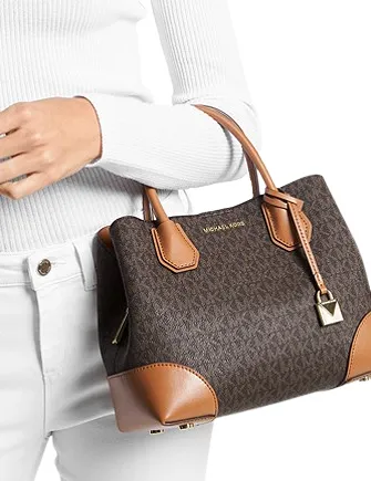 Michael Michael Kors Mercer Gallery Small Signature Logo Satchel Michael Kors Bags