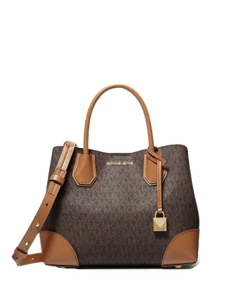 Michael Michael Kors Mercer Gallery Small Signature Logo Satchel Michael Kors Bags