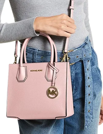 Michael Michael Kors Mercer Medium Pebbled Leather Crossbody Bag Michael Kors Bags
