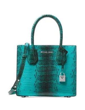 Michael Michael Kors Mercer Medium Snakeskin Crossbody Michael Kors Bags