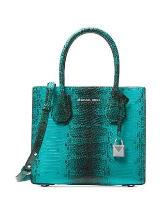 Michael Michael Kors Mercer Medium Snakeskin Crossbody Michael Kors Bags