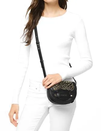 Michael Michael Kors Mini Embellished Saddle Crossbody Michael Kors Bags