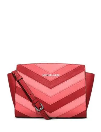 Michael Michael Kors Selma Chevron Medium Messenger Michael Kors Bags