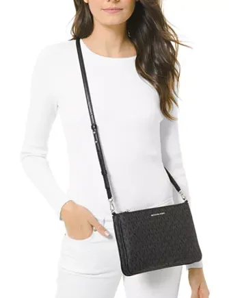 Michael Michael Kors Signature Double Pouch Crossbody Michael Kors Bags
