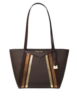 Michael Michael Kors Whitney Signature Metallic Tote Michael Kors Bags