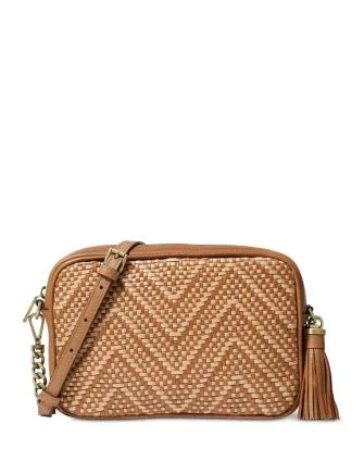 Michael Michael Kors Woven Chevron Leather Camera Bag Michael Kors Bags