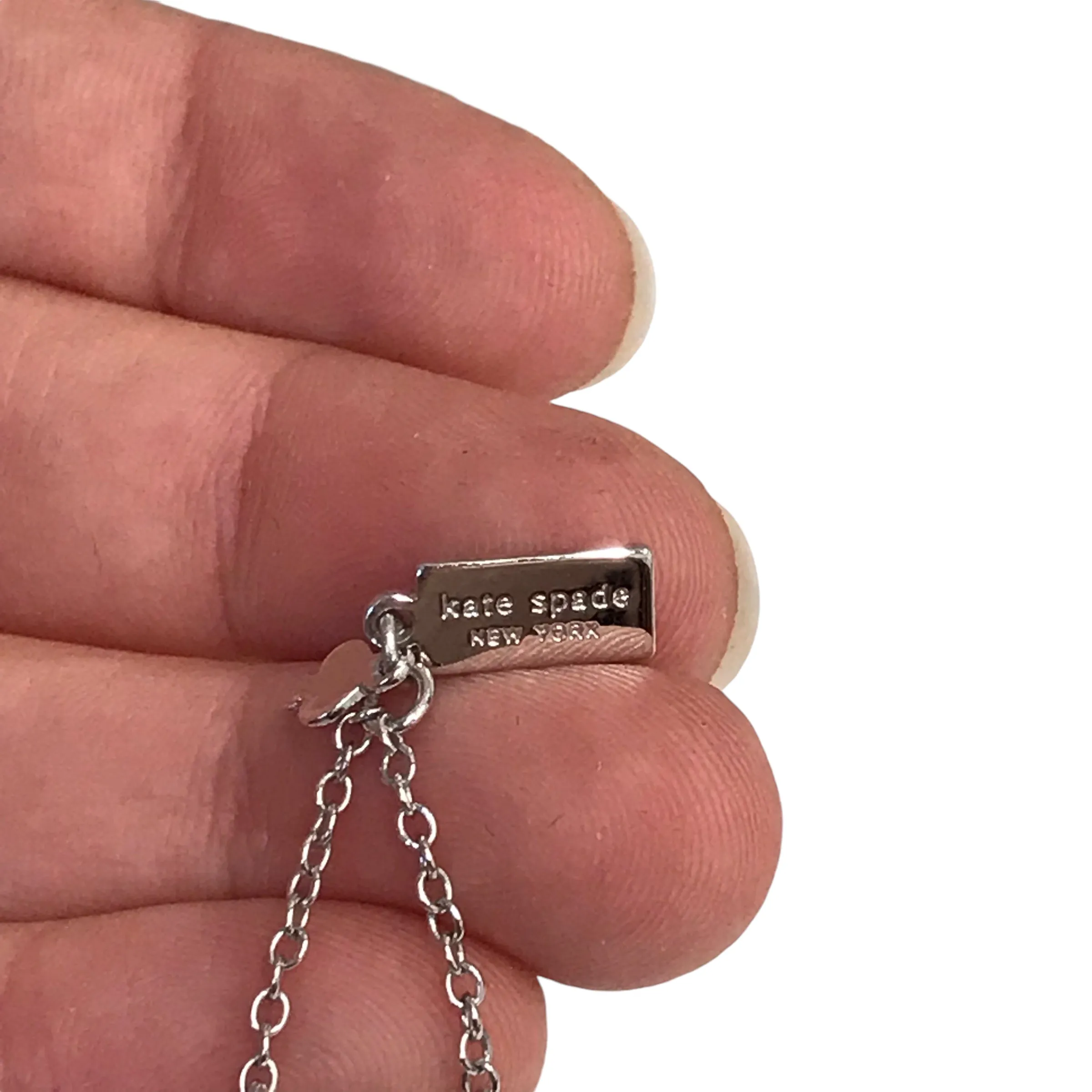Necklace Designer By Kate Spade In Silver Kate Spade Bags