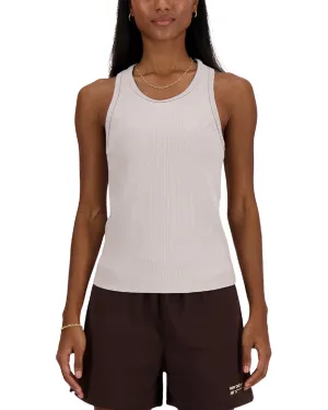 New Balance Linear Heritage Rib Knit Racer Tank