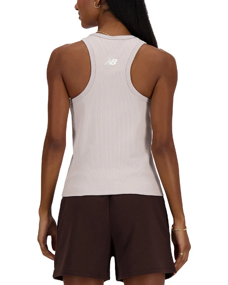 New Balance Linear Heritage Rib Knit Racer Tank