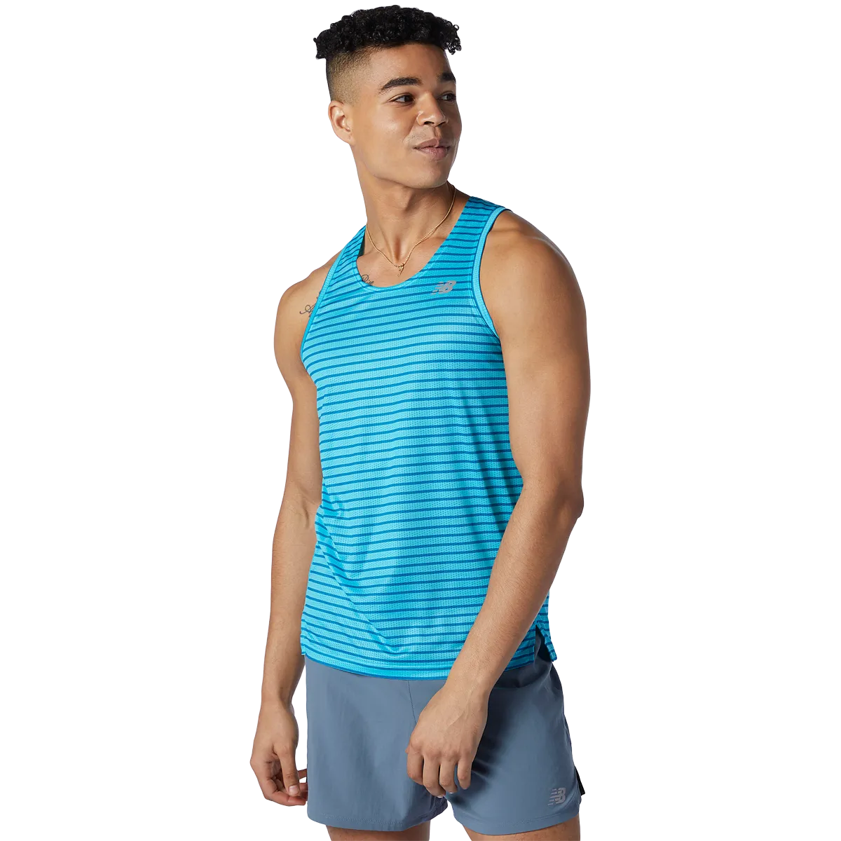 New Balance Men's Printed Impact Run Singlet