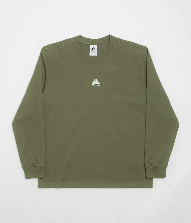 Nike ACG Lungs Long Sleeve T-Shirt - Medium Olive Nike ACG Outdoor Clothing