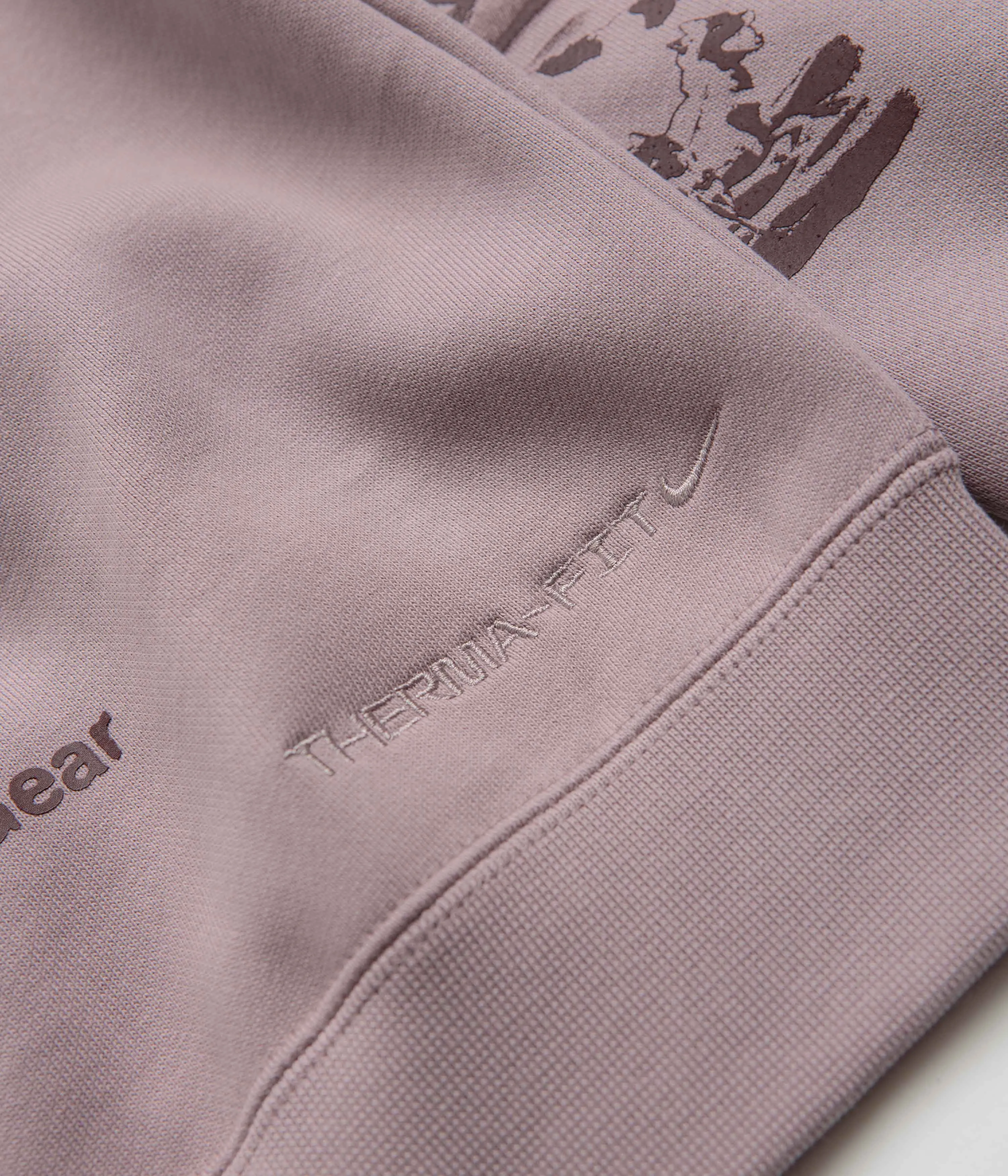 Nike ACG Womens Tuff Fleece Crewneck Sweatshirt - Light Violet Ore / Burgundy Crush Nike ACG Outdoor Clothing