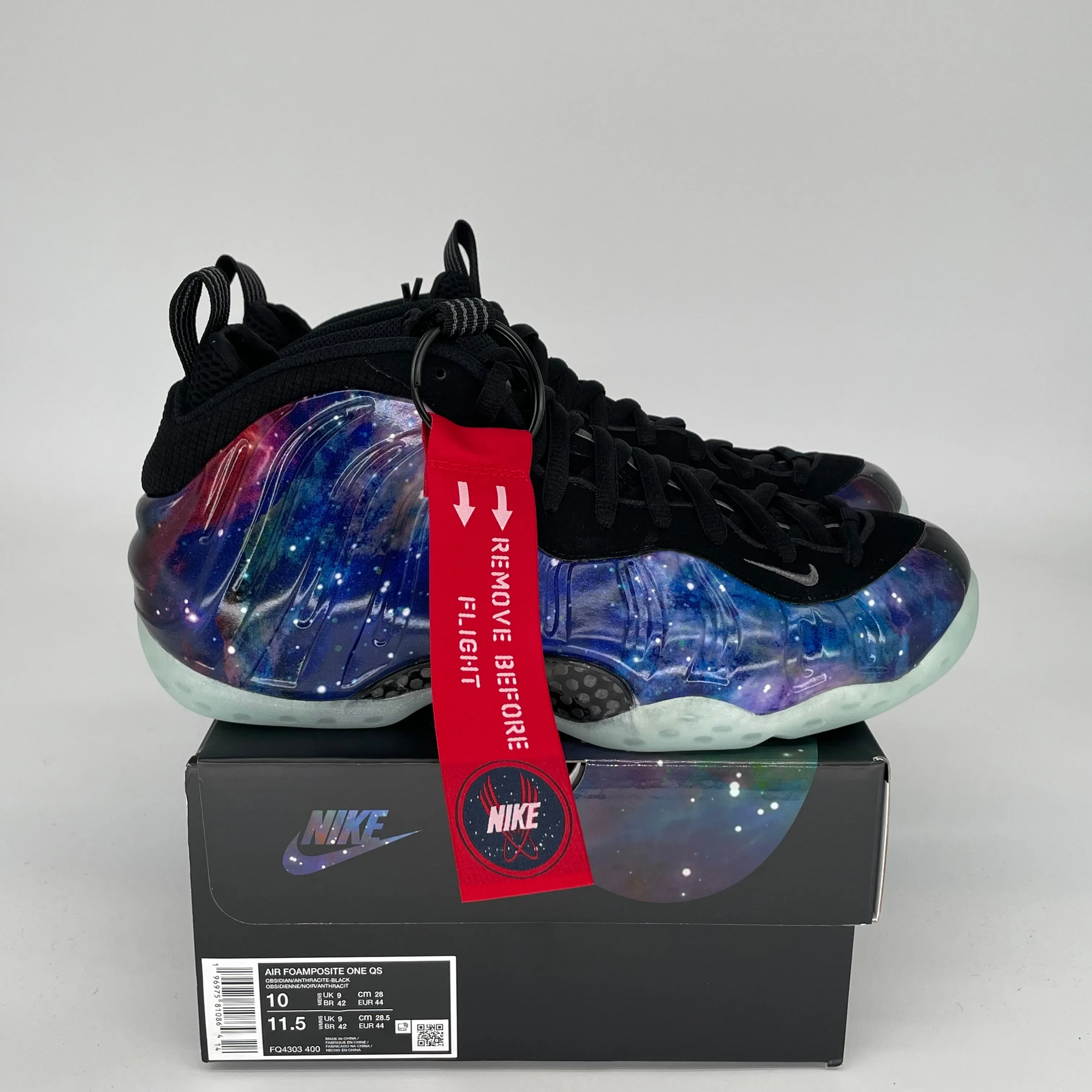 NIKE AIR FOAMPOSITE ONE GALAXY SIZE 10 FQ4303-400