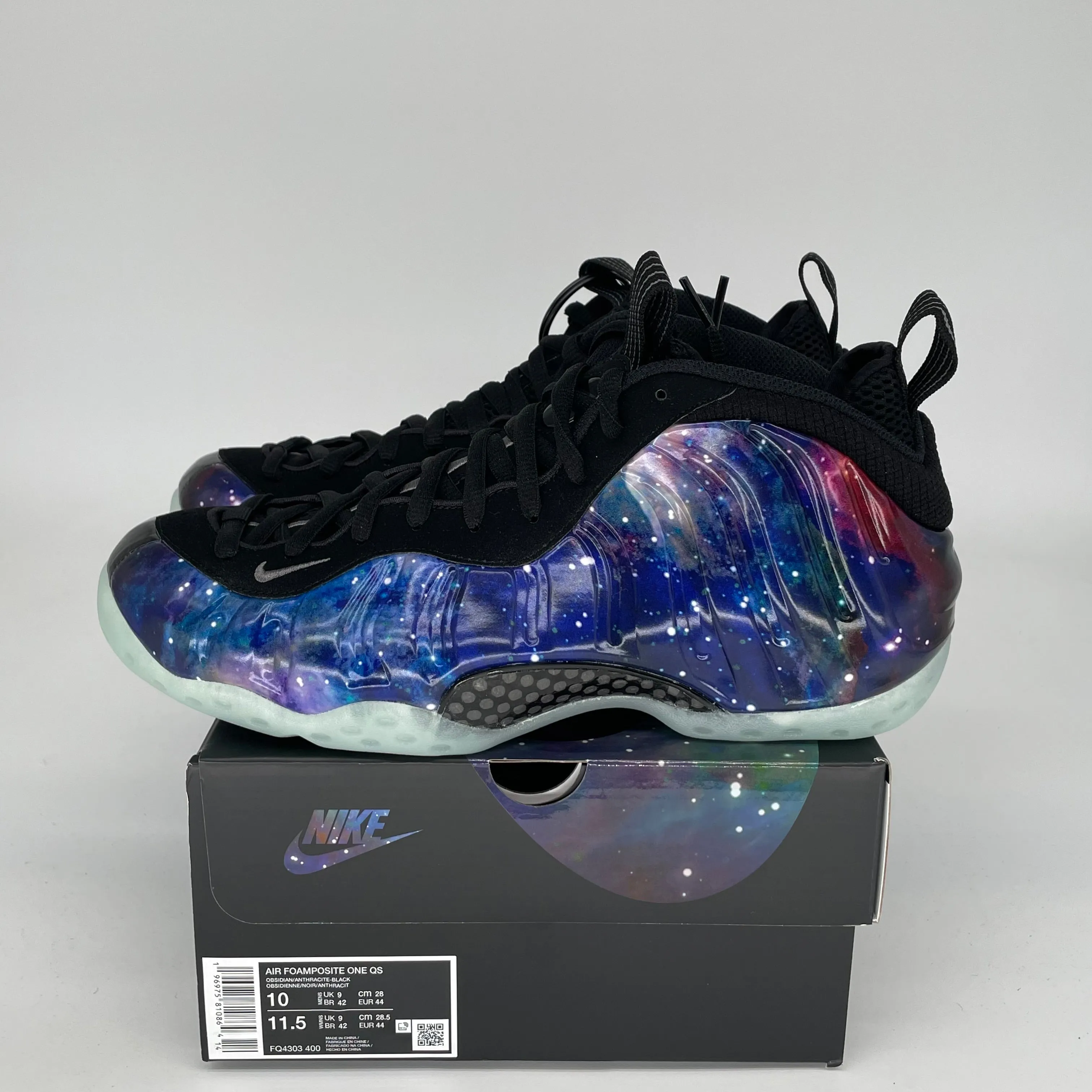 NIKE AIR FOAMPOSITE ONE GALAXY SIZE 10 FQ4303-400