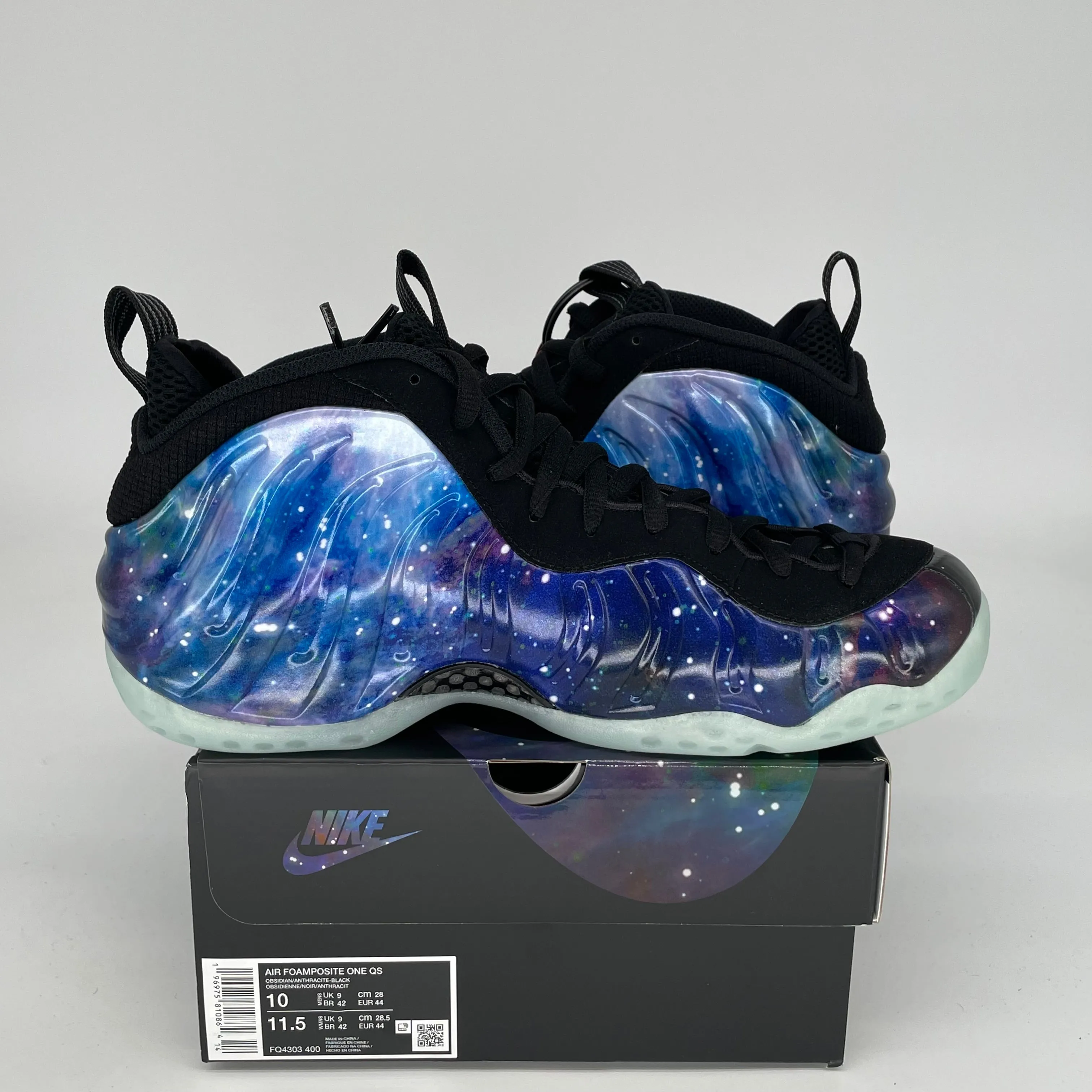 NIKE AIR FOAMPOSITE ONE GALAXY SIZE 10 FQ4303-400