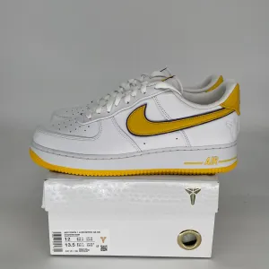 NIKE AIR FORCE 1 LOW KOBE BRYANT LAKERS HOME SIZE 12 FZ1151-100