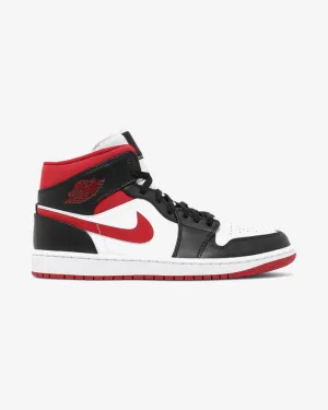 NIKE AIR JORDAN 1 MID GYM RED BLACK WHITE