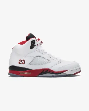 NIKE AIR JORDAN5 RETRO FIRE RED BLACK TONGUE WHITE 2013 (NEW)