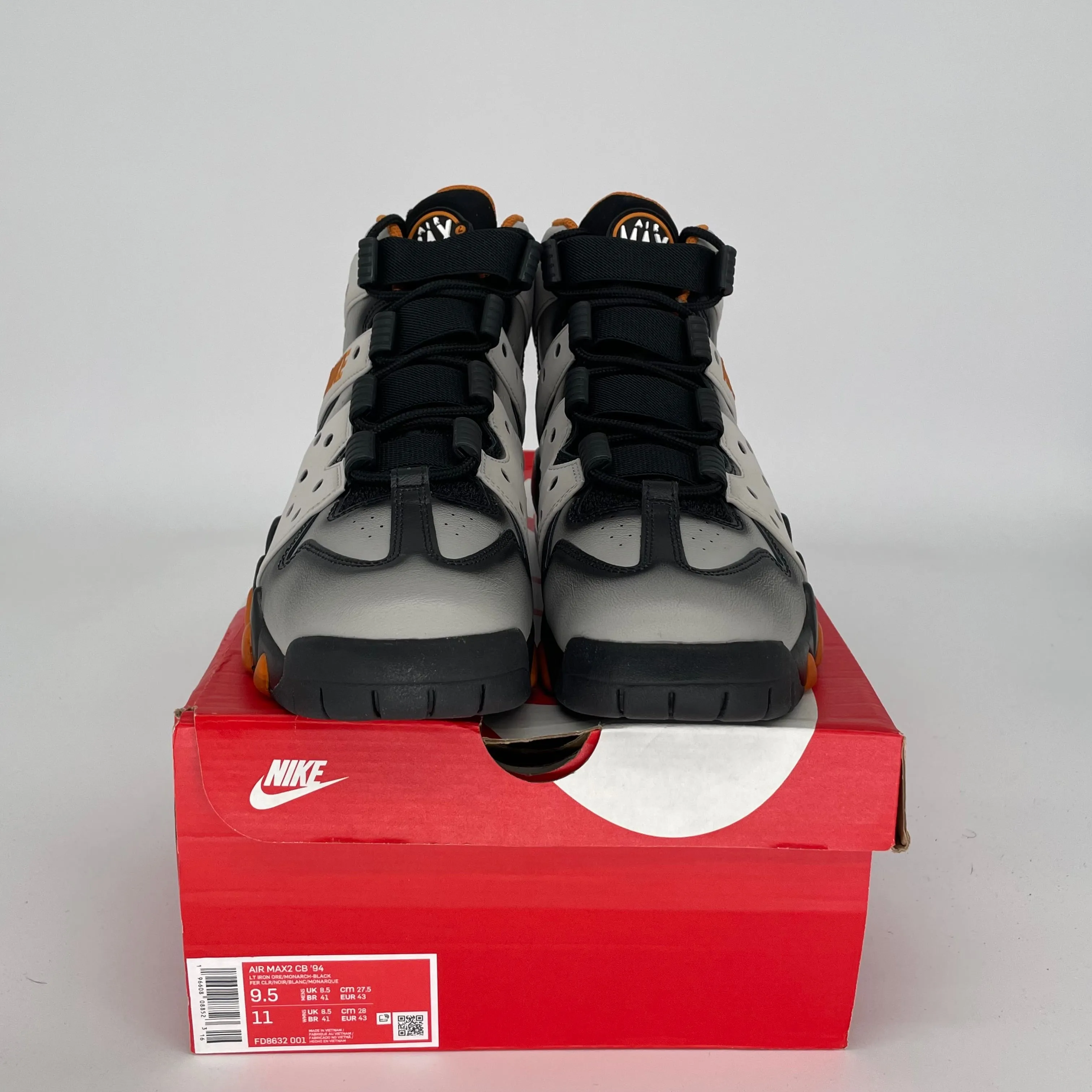 NIKE AIR MAX 2 CB 94 AIRBRUSHED LIGHT IRON ORE SIZE 9.5 FD8632-001