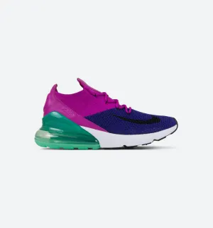 Nike Clothing Air Max 270 Flyknit Mens Shoe -  Deep Royal Blue/Black/Fuchsia Flash