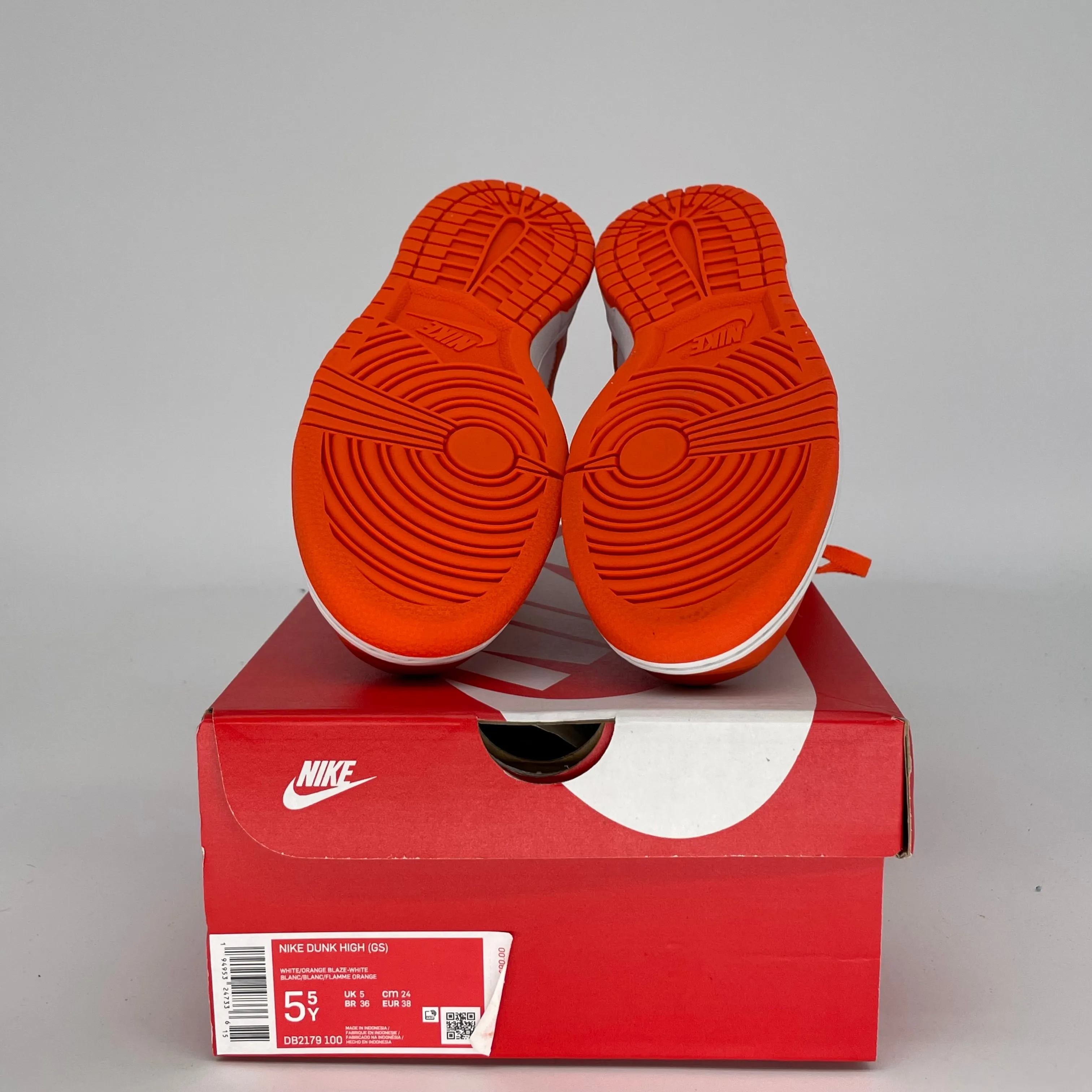 NIKE DUNK HIGH SYRACUSE SIZE 5.5Y DB2179-100