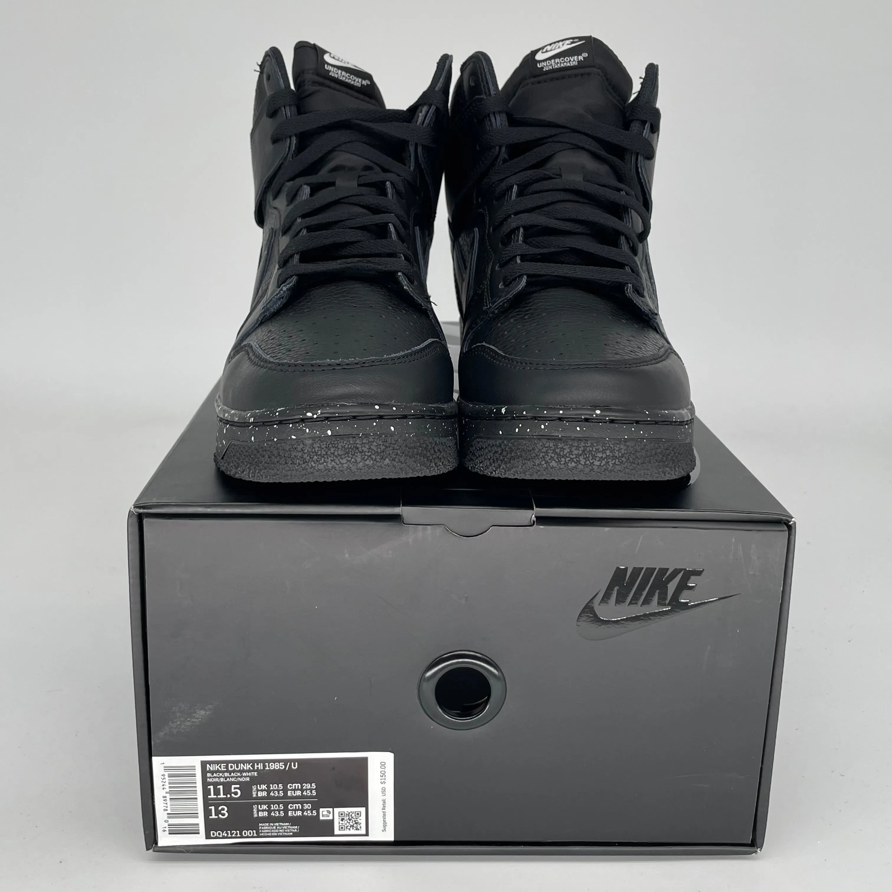 NIKE DUNK HIGH UNDERCOVER CHAOS BLACK SIZE 11.5 DQ4121-001