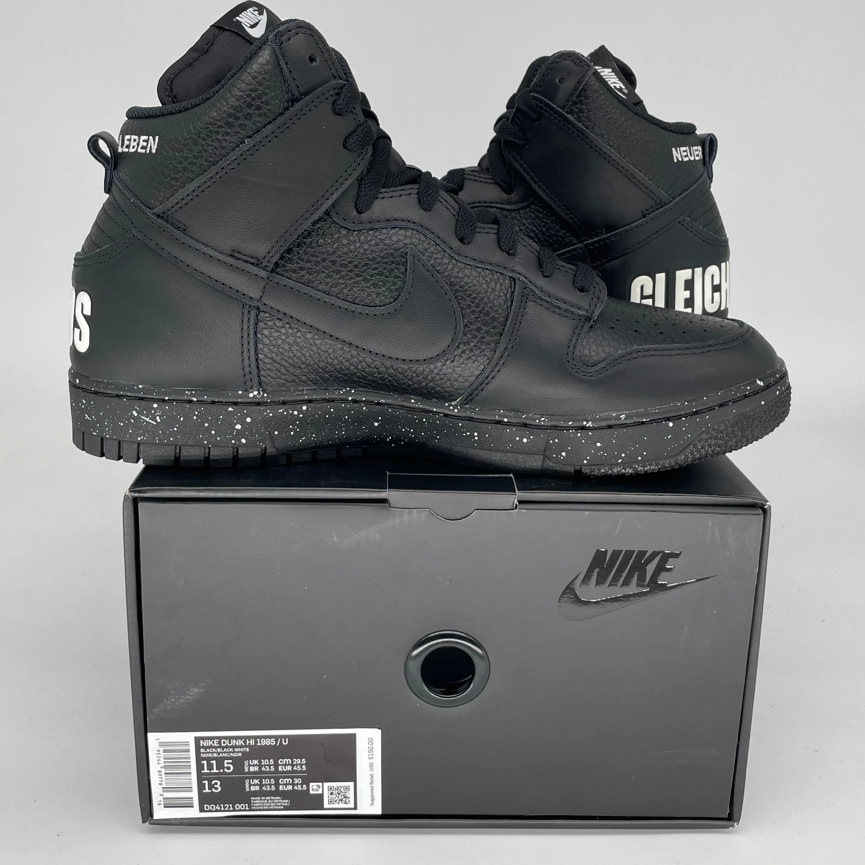 NIKE DUNK HIGH UNDERCOVER CHAOS BLACK SIZE 11.5 DQ4121-001