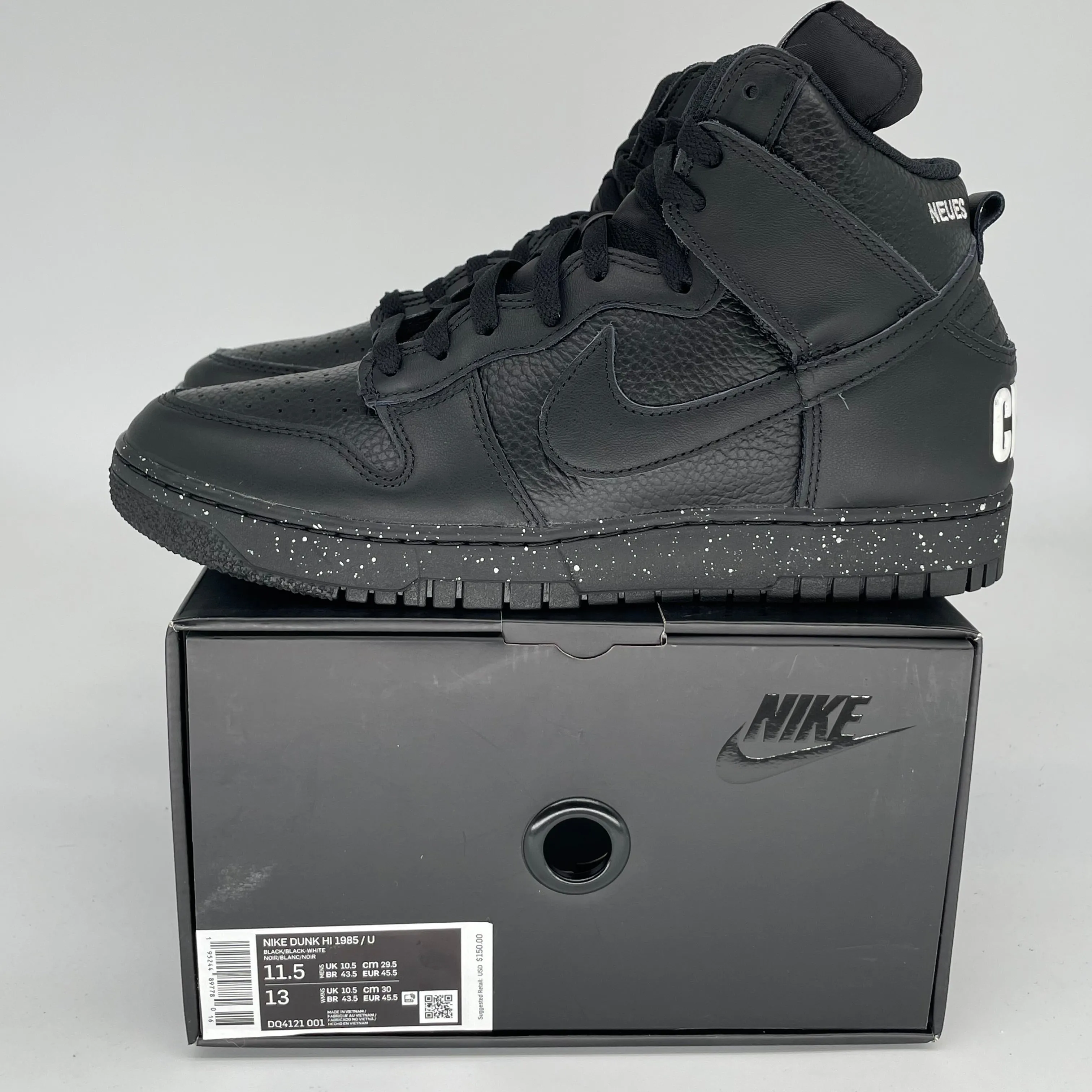 NIKE DUNK HIGH UNDERCOVER CHAOS BLACK SIZE 11.5 DQ4121-001